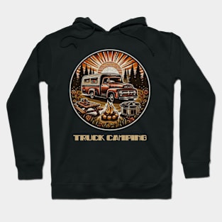 Truck camping sunset Hoodie